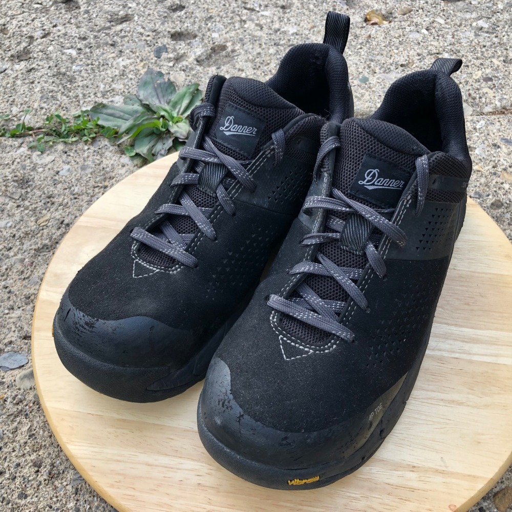 Danner Lead Time 3" Shoes Womens 9 Mens 7.5 Black Composite Toe-Missing Insoles